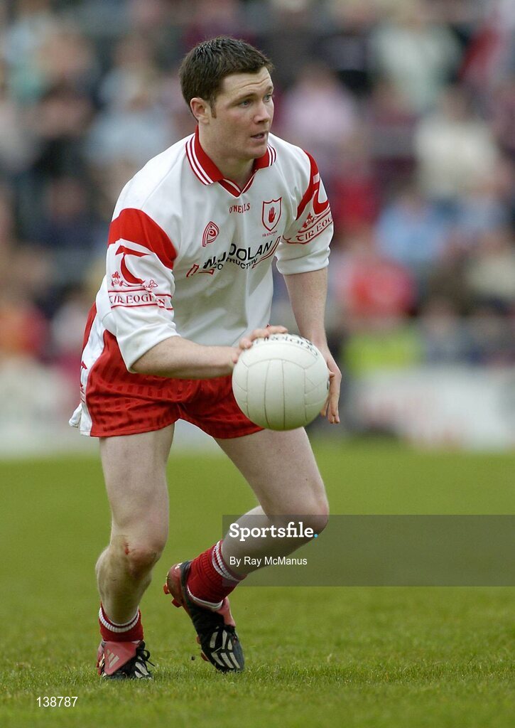 25 April 2004; Enda McGinley, Tyrone. Allianz Football League 2004, Semi-Final Replay, Galway v Tyrone, Pearse Stadium, Galway. Picture credit; Ray McManus / SPORTSFILE *EDI*