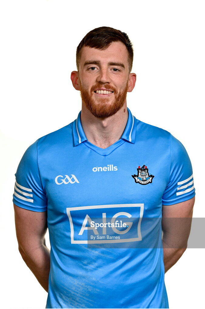 7 April 2022; Eoin Foley during Dublin Hurling Squad Portraits at Parnell Park in Dublin. Photo by Sam Barnes/Sportsfile