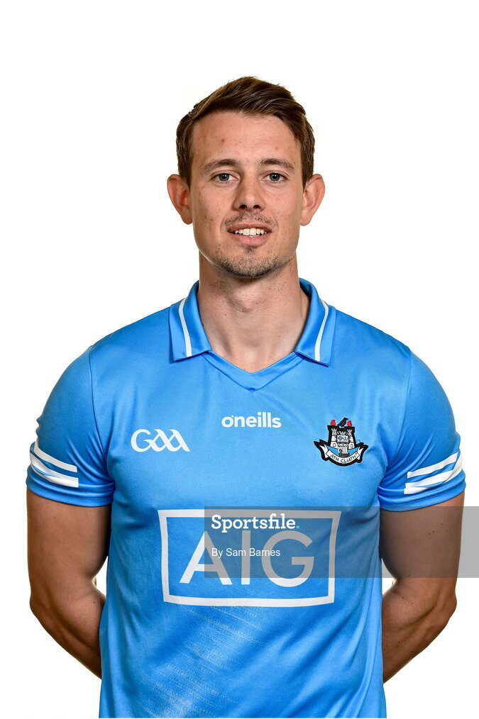 7 April 2022; Cian Boland during Dublin Hurling Squad Portraits at Parnell Park in Dublin. Photo by Sam Barnes/Sportsfile
