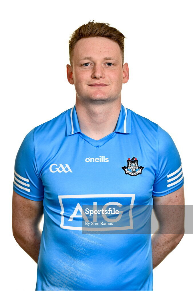 7 April 2022; Shane Barrett during Dublin Hurling Squad Portraits at Parnell Park in Dublin. Photo by Sam Barnes/Sportsfile