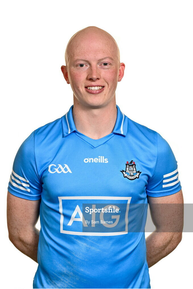 7 April 2022; Fergal Whitely during Dublin Hurling Squad Portraits at Parnell Park in Dublin. Photo by Sam Barnes/Sportsfile