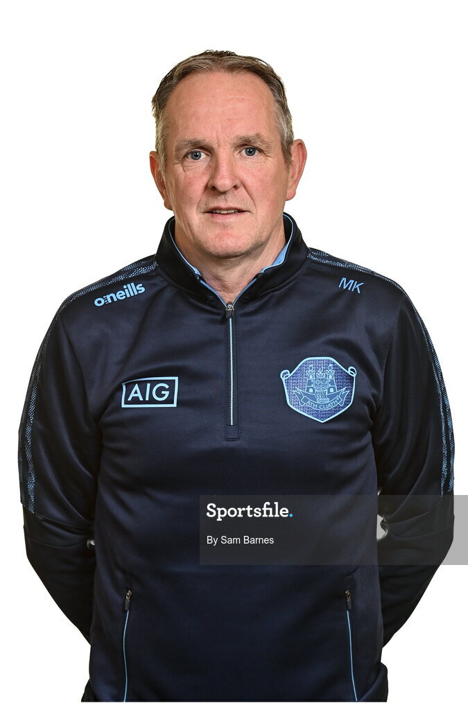 7 April 2022; Dublin manager Mattie Kenny during Dublin Hurling Squad Portraits at Parnell Park in Dublin. Photo by Sam Barnes/Sportsfile