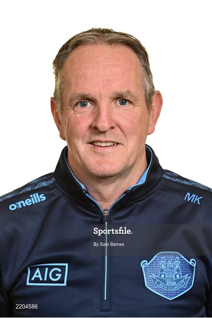 7 April 2022; Dublin manager Mattie Kenny during Dublin Hurling Squad Portraits at Parnell Park in Dublin. Photo by Sam Barnes/Sportsfile