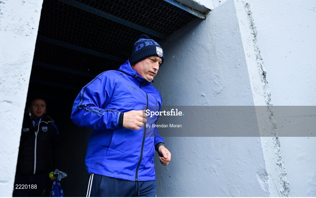 17 April 2022; Waterford manager Liam Cahill runs onto the pitch before the Munster GAA Hurling Senior Championship Round 1 match between Waterford and Tipperary at Walsh Park in Waterford. Photo by Brendan Moran/Sportsfile