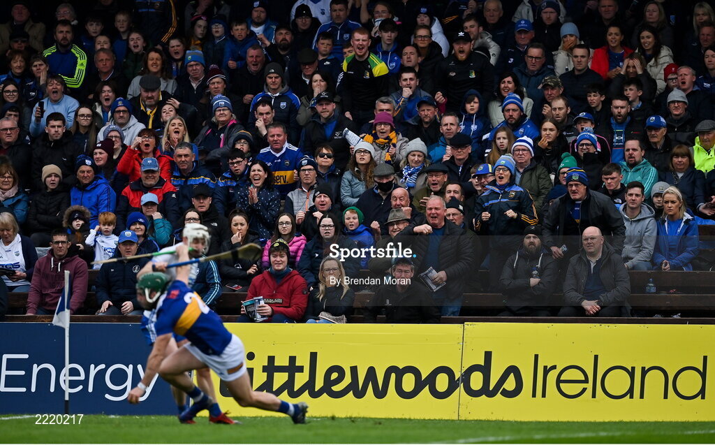 17 April 2022; Supporters look on during the Munster GAA Hurling Senior Championship Round 1 match between Waterford and Tipperary at Walsh Park in Waterford. Photo by Brendan Moran/Sportsfile