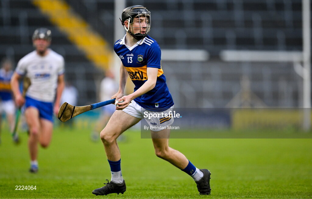 3 May 2022; Damien Corbett of Tipperary during the Electric Ireland Munster GAA Minor Hurling Championship Semi-Final match between Tipperary and Waterford at FBD Semple Stadium in Thurles, Tipperary. Photo by Brendan Moran/Sportsfile