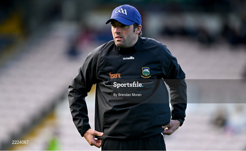 3 May 2022; Tipperary manager James Wooclock before the Electric Ireland Munster GAA Minor Hurling Championship Semi-Final match between Tipperary and Waterford at FBD Semple Stadium in Thurles, Tipperary. Photo by Brendan Moran/Sportsfile