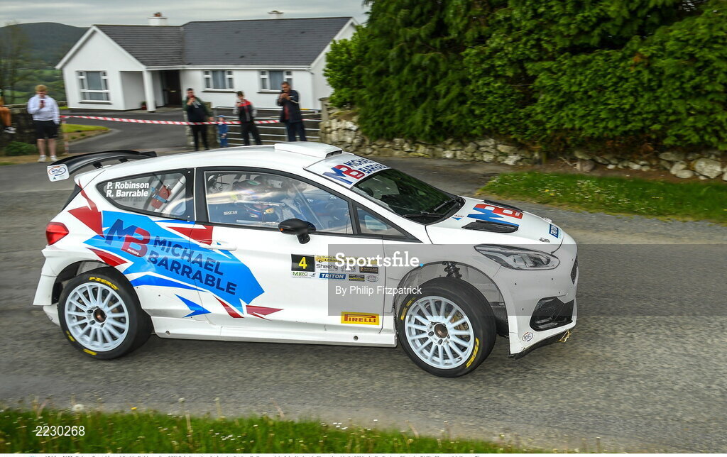 15 May 2022; Robert Barrable and Paddy Robinson in a VW Polo in action during the Carlow Rally round 4 of the National  Championship in Kildavin Co.Carlow. Photo by Philip Fitzpatrick/Sportsfile
