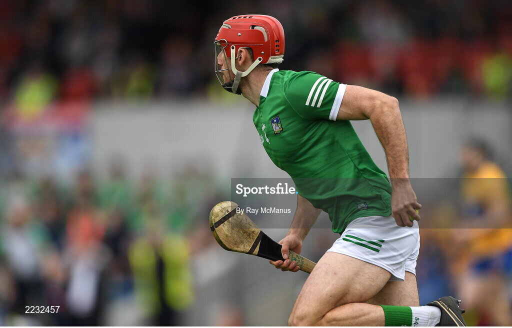 15 May 2022; Barry Nash of Limerick during the Munster GAA Hurling Senior Championship Round 4 match between Clare and Limerick at Cusack Park in Ennis, Clare. Photo by Ray McManus/Sportsfile
