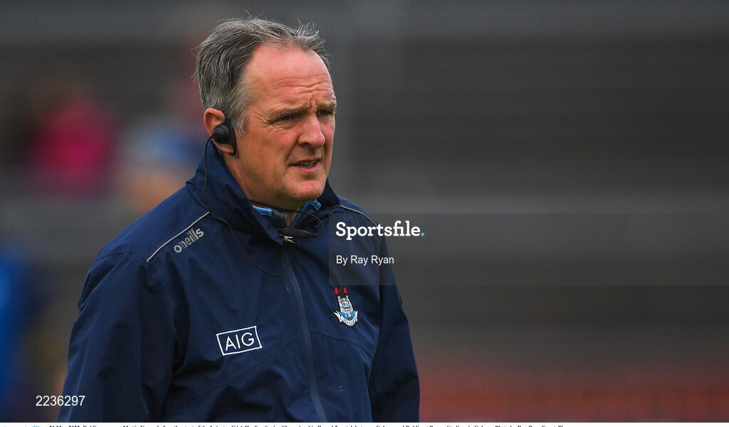 21 May 2022; Dublin manager Mattie Kenny before the start of the Leinster GAA Hurling Senior Championship Round 5 match between Galway and Dublin at Pearse Stadium in Galway. Photo by Ray Ryan/Sportsfile