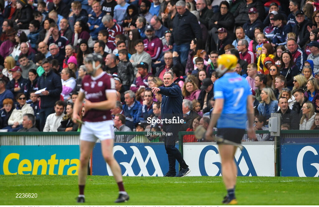 21 May 2022; Dublin manager Mattie Kenny during the Leinster GAA Hurling Senior Championship Round 5 match between Galway and Dublin at Pearse Stadium in Galway. Photo by Ray Ryan/Sportsfile