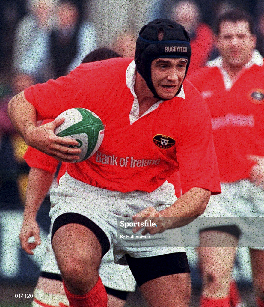 26 September 1998: Alan Quinlan of Munster during the Heineken Cup Round 2 Pool B match between Munster and Neath at Musgrave Park in Cork. Photo by Matt Browne/Sportsfile