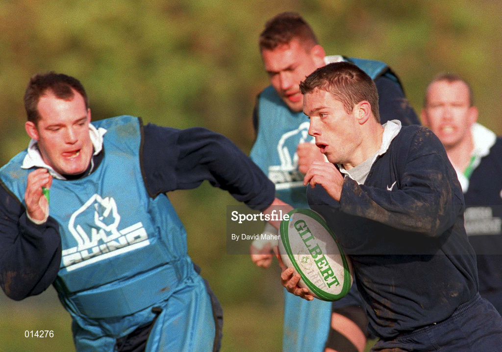 28 October 1998: Daragh O'Mahoney during Ireland Squad Training at Kings Hospital Palmerstown in Dublin. Photo by David Maher/Sportsfile