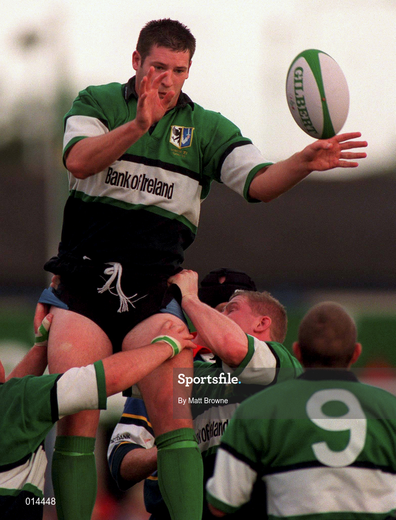 7 November 1998: Jimmy Duffy of Connacht during the European Shield match between Connacht and Racing Club at Sportsground in Galway. Photo by Matt Browne/Sportsfile