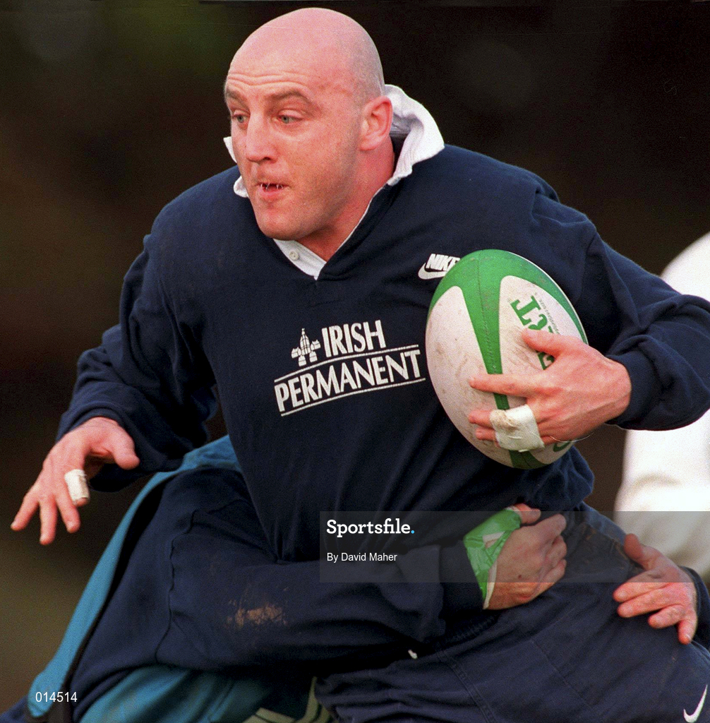28 October 1998: Keith Wood during Ireland Squad Training at Kings Hospital Palmerstown in Dublin. Photo by David Maher/Sportsfile