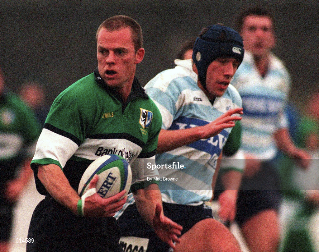 7 November 1998: Mervyn Murphy of Connacht during the The European Shield match between Connacht and Racing Club at Sportsground in Galway. Photo by Matt Browne/Sportsfile