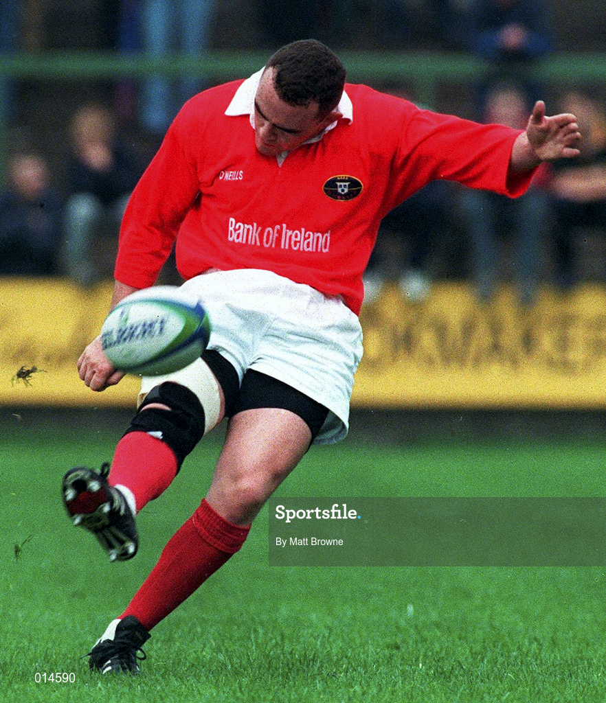 26 September 1998: Michael Lynch of Munster during the Heineken Cup Round 2 Pool B match between Munster and Neath at Musgrave Park in Cork. Photo by Matt Browne/Sportsfile