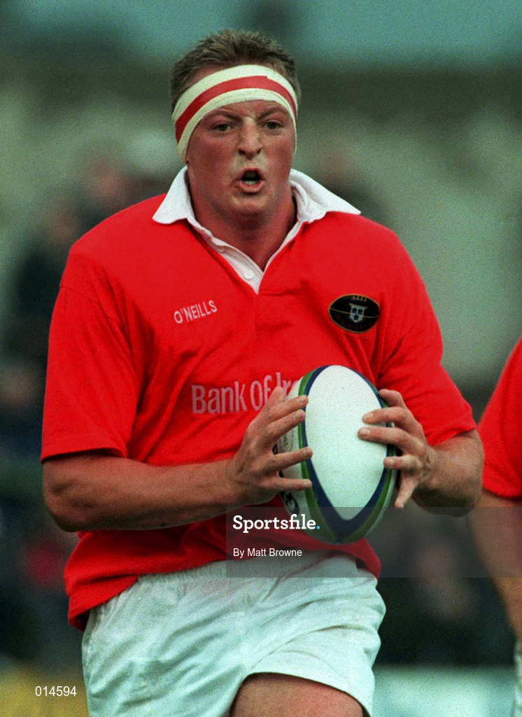26 September 1998: Michael O'Driscoll of Munster during the Heineken Cup Round 2 Pool B match between Munster and Neath at Musgrave Park in Cork. Photo by Matt Browne/Sportsfile