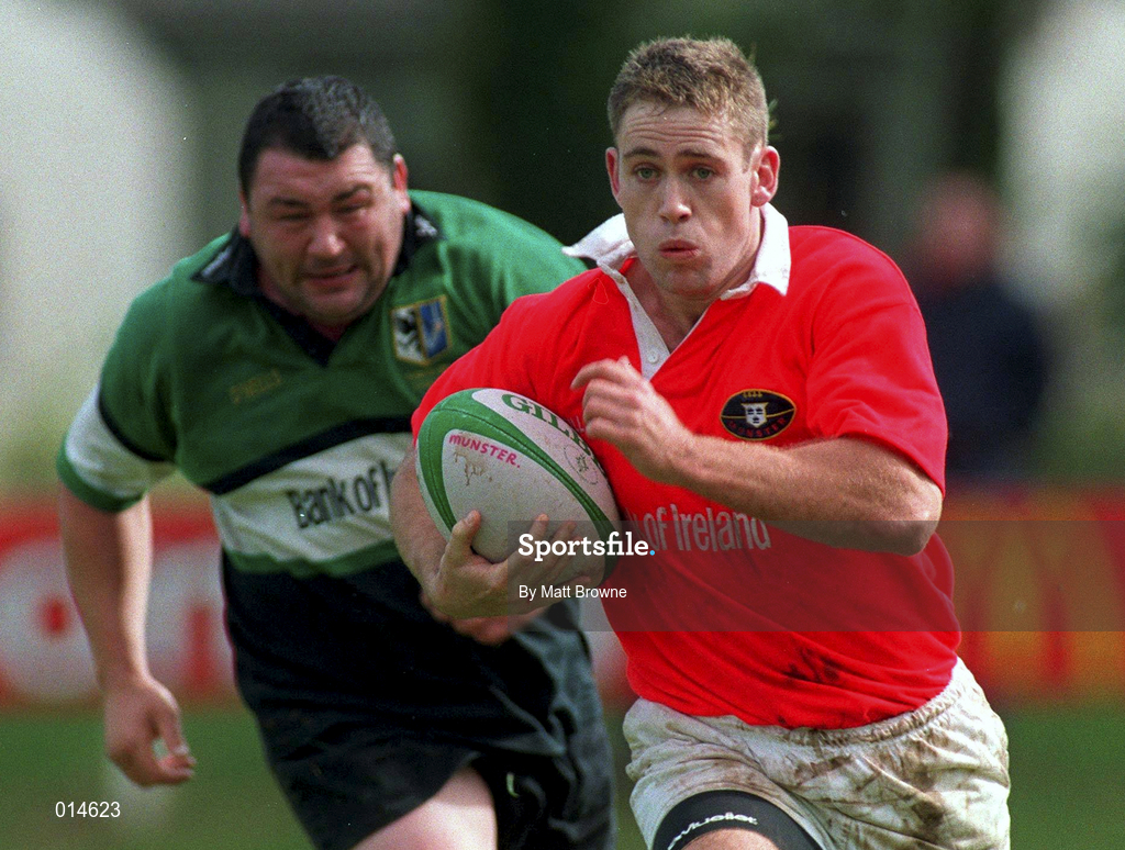 12 September 1998: Tom Tierney of Munster during the Guinness Interprovincial Rugby Championship match between Munster and Connacht at Dooradoyle in Limerick. Photo by Matt Browne/Sportsfile