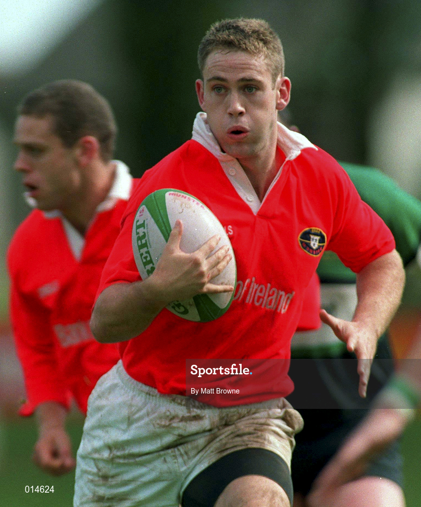 12 September 1998: Tom Tierney of Munster during the Guinness Interprovincial Rugby Championship match between Munster and Connacht at Dooradoyle in Limerick. Photo by Matt Browne/Sportsfile