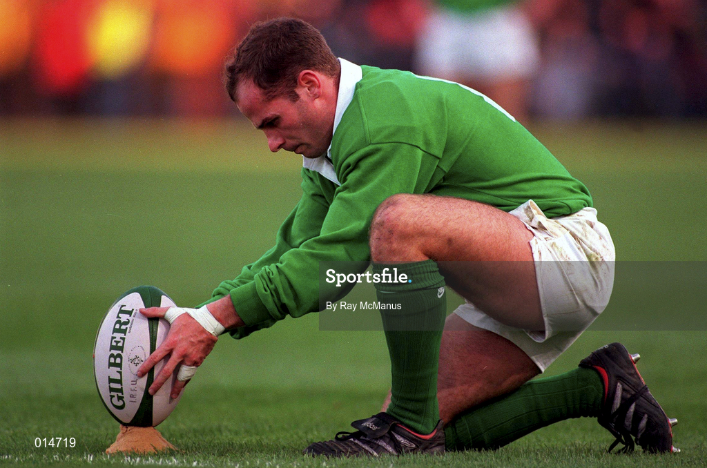 18 November 1995, Paul Burke of Ireland during the Autumn International between Ireland and Fiji at Landsdowne Road in Dublin. Photo by Ray McManus /Sportsfile