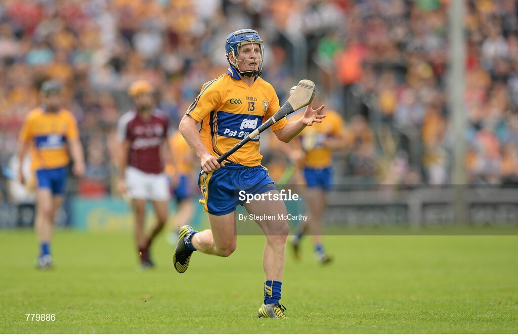 28 July 2013; Pádraic Collins, Clare. GAA Hurling All-Ireland Senior Championship, Quarter-Final, Galway v Clare, Semple Stadium, Thurles, Co. Tipperary. Picture credit: Stephen McCarthy / SPORTSFILE