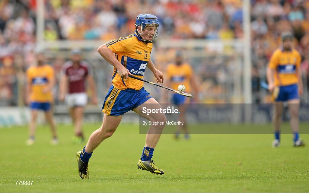 28 July 2013; Pádraic Collins, Clare. GAA Hurling All-Ireland Senior Championship, Quarter-Final, Galway v Clare, Semple Stadium, Thurles, Co. Tipperary. Picture credit: Stephen McCarthy / SPORTSFILE