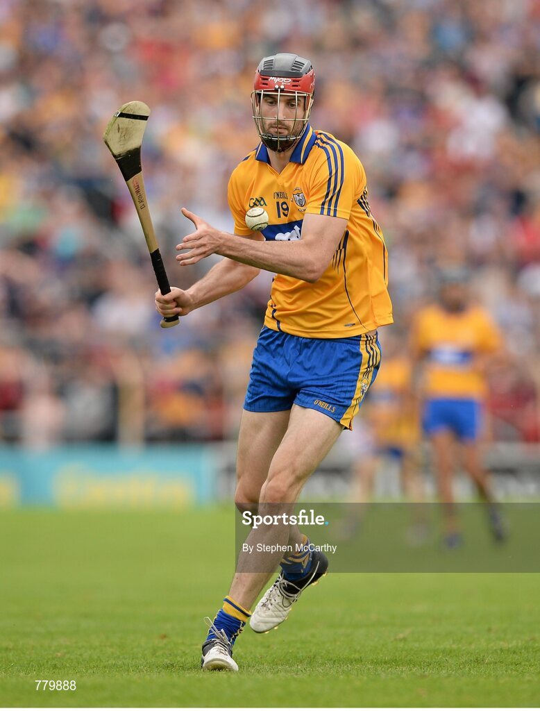 28 July 2013; Darach Honan, Clare. GAA Hurling All-Ireland Senior Championship, Quarter-Final, Galway v Clare, Semple Stadium, Thurles, Co. Tipperary. Picture credit: Stephen McCarthy / SPORTSFILE