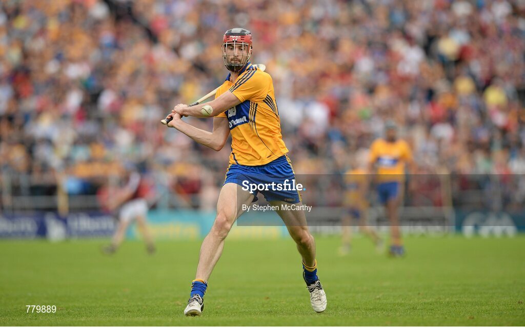 28 July 2013; Darach Honan, Clare. GAA Hurling All-Ireland Senior Championship, Quarter-Final, Galway v Clare, Semple Stadium, Thurles, Co. Tipperary. Picture credit: Stephen McCarthy / SPORTSFILE