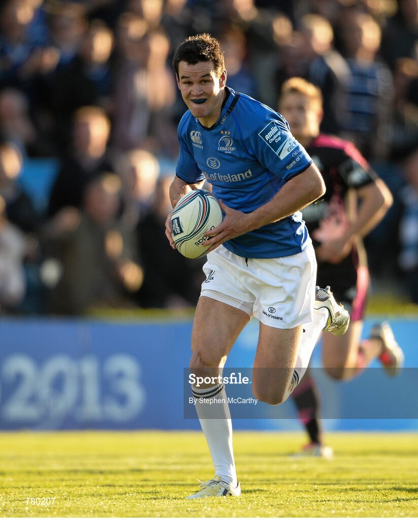 17 May 2013; Jonathan Sexton, Leinster. Amlin Challenge Cup Final 2012/13, Leinster v Stade Francais, RDS, Ballsbridge, Dublin. Picture credit: Stephen McCarthy / SPORTSFILE Picture credit: Stephen McCarthy / SPORTSFILE
