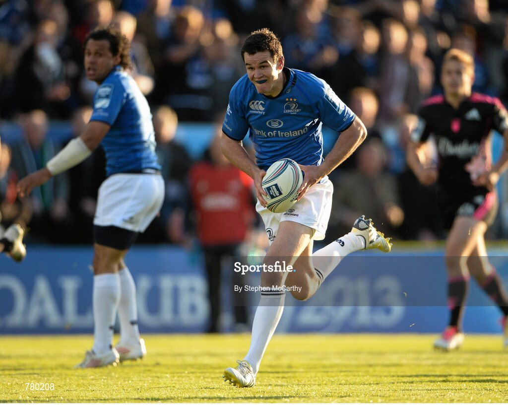 17 May 2013; Jonathan Sexton, Leinster. Amlin Challenge Cup Final 2012/13, Leinster v Stade Francais, RDS, Ballsbridge, Dublin. Picture credit: Stephen McCarthy / SPORTSFILE Picture credit: Stephen McCarthy / SPORTSFILE