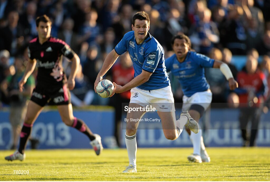 17 May 2013; Jonathan Sexton, Leinster. Amlin Challenge Cup Final 2012/13, Leinster v Stade Francais, RDS, Ballsbridge, Dublin. Picture credit: Stephen McCarthy / SPORTSFILE Picture credit: Stephen McCarthy / SPORTSFILE