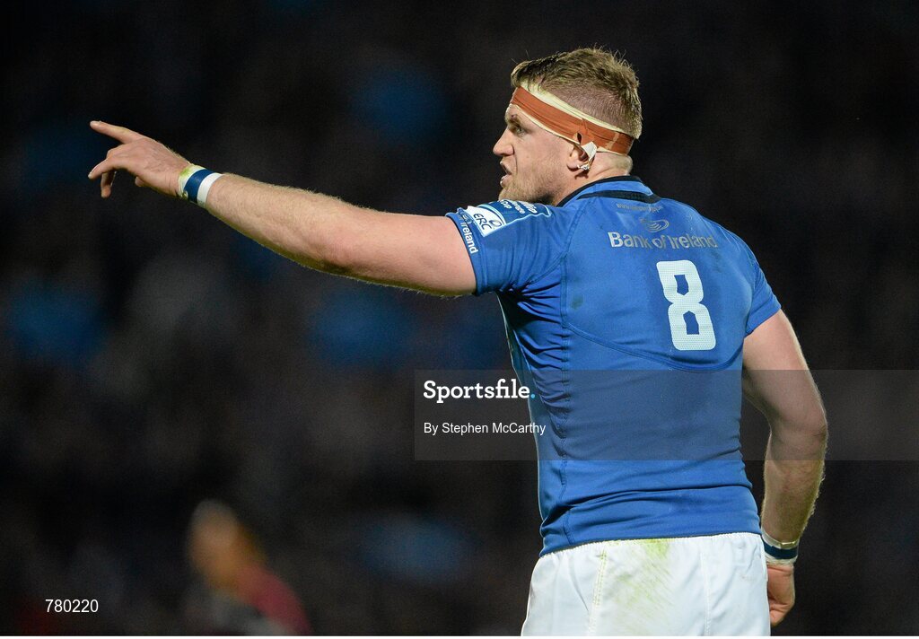 17 May 2013; Jamie Heaslip, Leinster. Amlin Challenge Cup Final 2012/13, Leinster v Stade Francais, RDS, Ballsbridge, Dublin. Picture credit: Stephen McCarthy / SPORTSFILE Picture credit: Stephen McCarthy / SPORTSFILE