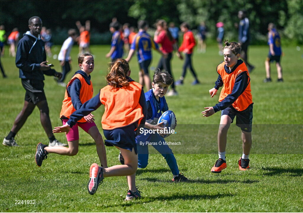 27 May 2022; Action during the Leinster Rugby Touch Rugby Event at Marlay Park in Dublin. Photo by Piaras Ó Mídheach/Sportsfile