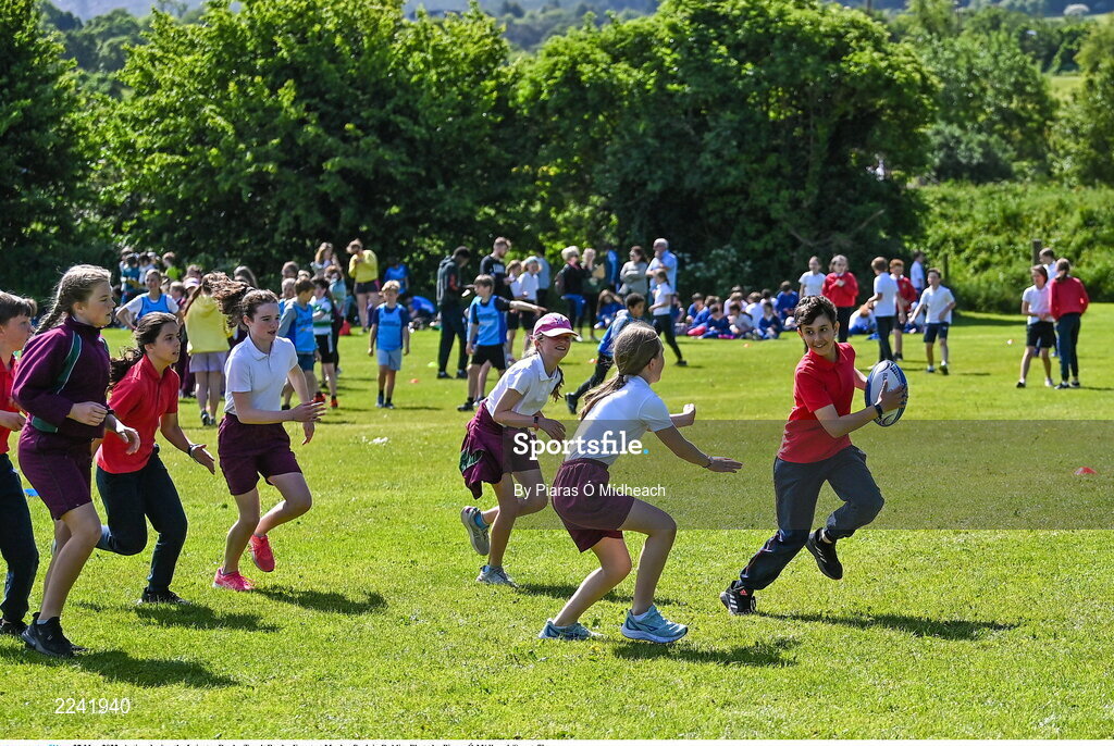 27 May 2022; Action during the Leinster Rugby Touch Rugby Event at Marlay Park in Dublin. Photo by Piaras Ó Mídheach/Sportsfile
