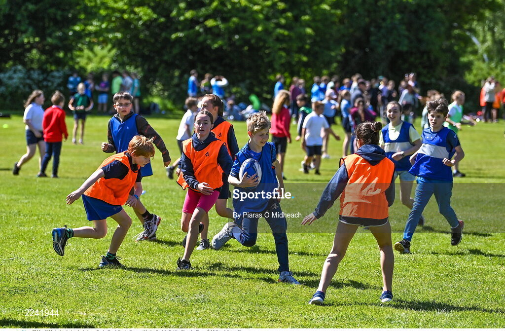 27 May 2022; Action during the Leinster Rugby Touch Rugby Event at Marlay Park in Dublin. Photo by Piaras Ó Mídheach/Sportsfile