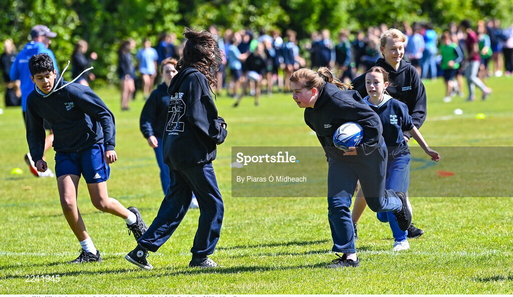 27 May 2022; Action from the Leinster Rugby Touch Rugby Event at Marlay Park in Dublin. Photo by Piaras Ó Mídheach/Sportsfile