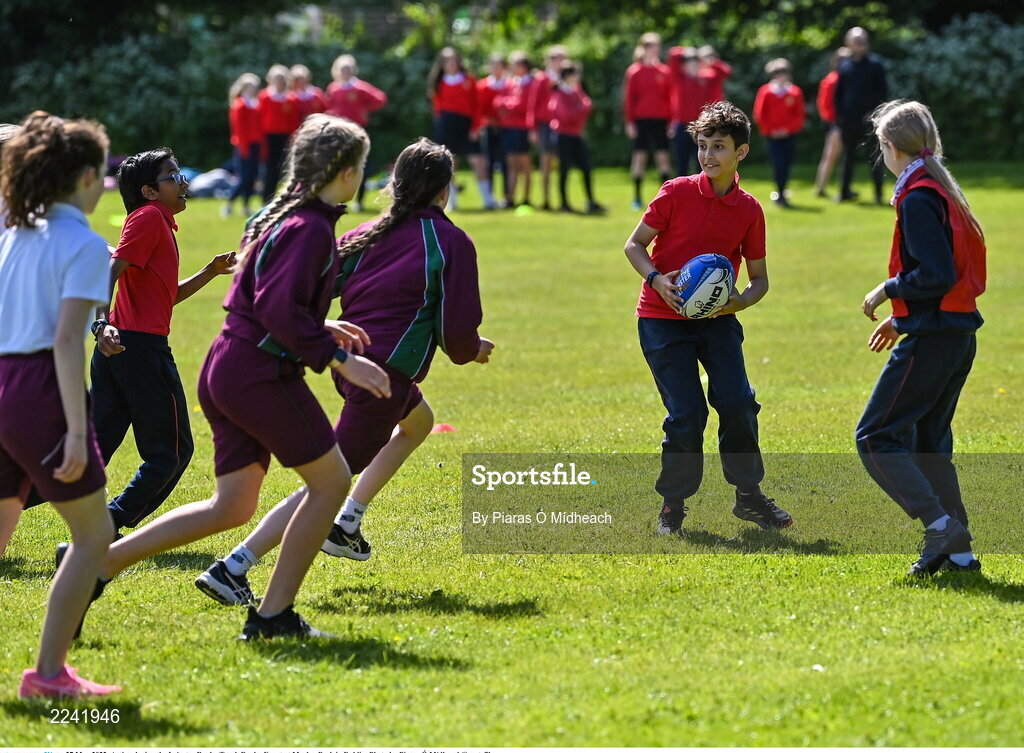 27 May 2022; Action during the Leinster Rugby Touch Rugby Event at Marlay Park in Dublin. Photo by Piaras Ó Mídheach/Sportsfile
