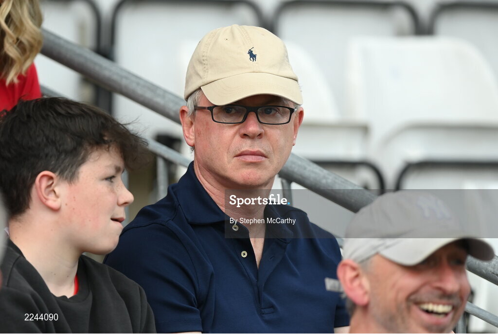 29 May 2022; Former Derry player Joe Brolly during the Ulster GAA Football Senior Championship Final between Derry and Donegal at St Tiernach's Park in Clones, Monaghan. Photo by Stephen McCarthy/Sportsfile