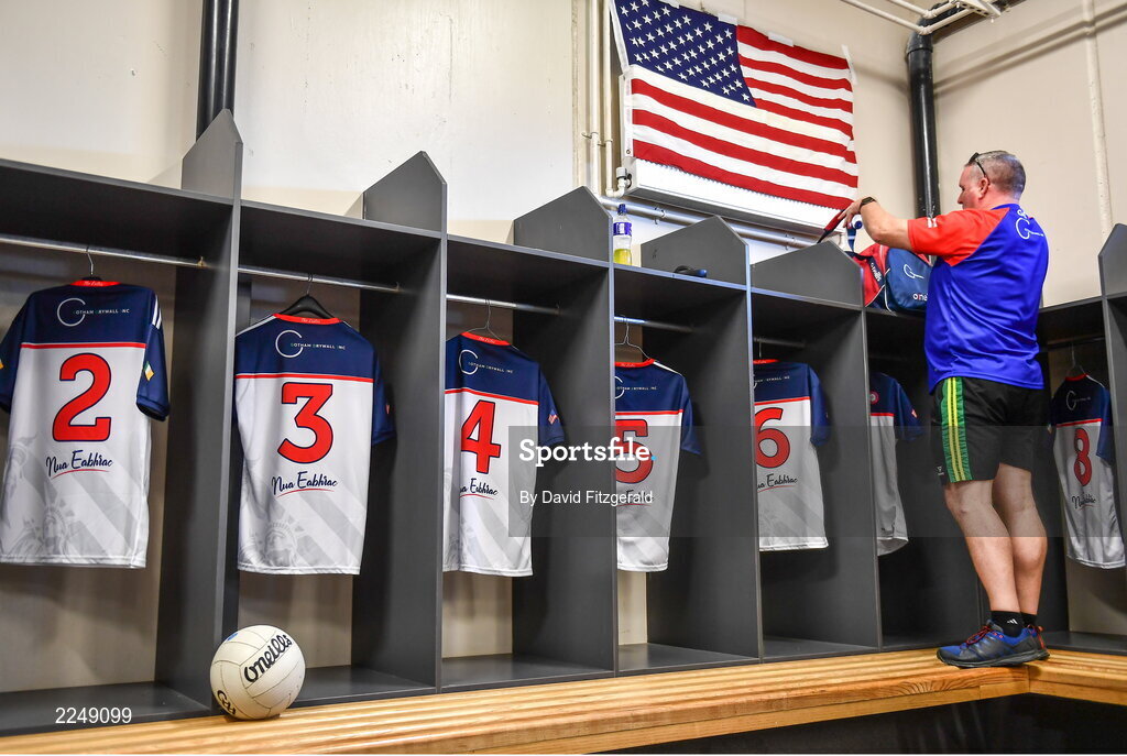 4 June 2022; New York selector Gareth Bailey before the Tailteann Cup Quarter-Final match between Offaly and New York at O'Connor Park in Tullamore, Offaly. Photo by David Fitzgerald/Sportsfile