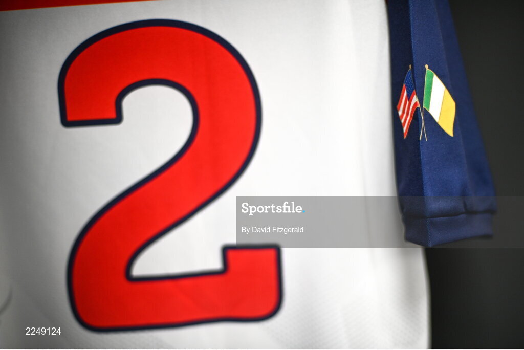 4 June 2022; The New York jersey is seen before the Tailteann Cup Quarter-Final match between Offaly and New York at O'Connor Park in Tullamore, Offaly. Photo by David Fitzgerald/Sportsfile