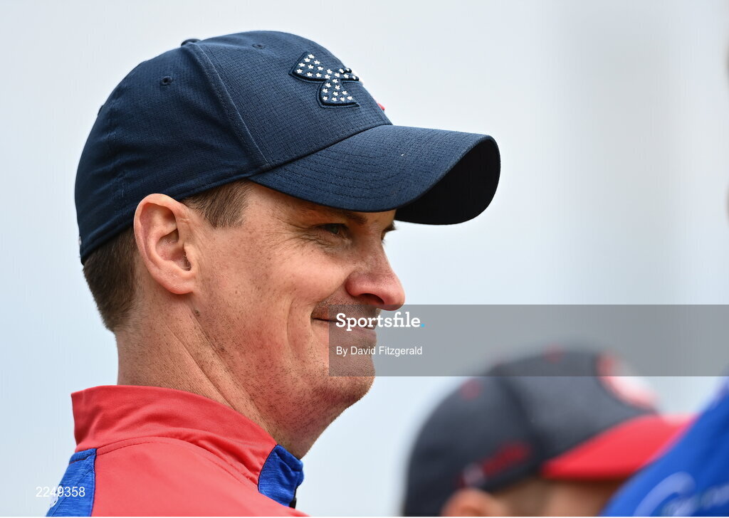 4 June 2022; New York manager Johnny McGeeney during the Tailteann Cup Quarter-Final match between Offaly and New York at O'Connor Park in Tullamore, Offaly. Photo by David Fitzgerald/Sportsfile