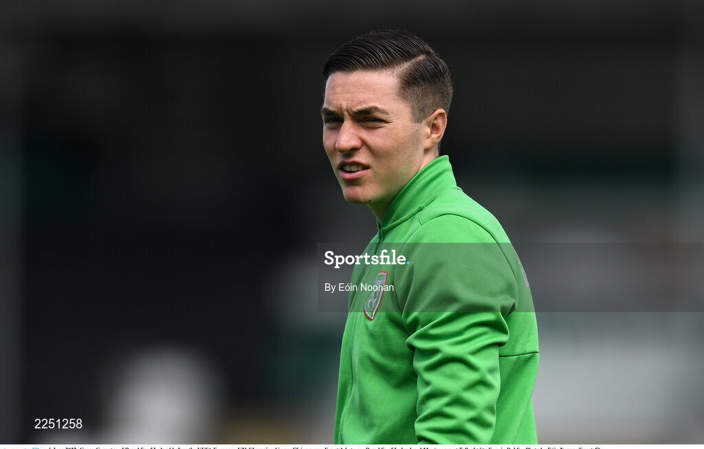 6 June 2022; Conor Coventry of Republic of Ireland before the UEFA European U21 Championship qualifying group F match between Republic of Ireland and Montenegro at Tallaght Stadium in Dublin. Photo by Eóin Noonan/Sportsfile