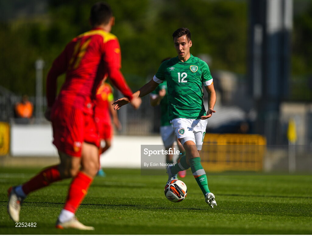 6 June 2022; Conor Noss of Republic of Ireland during the UEFA European U21 Championship qualifying group F match between Republic of Ireland and Montenegro at Tallaght Stadium in Dublin. Photo by Eóin Noonan/Sportsfile
