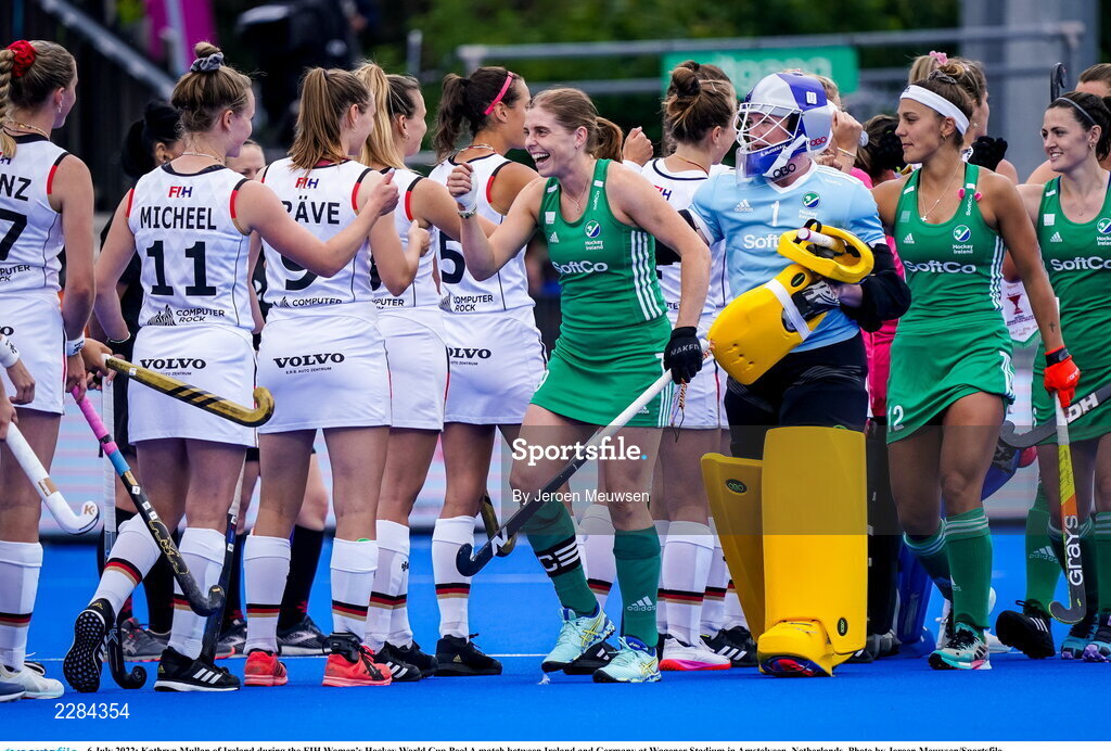 6 July 2022; Kathryn Mullan of Ireland during the FIH Women's Hockey World Cup Pool A match between Ireland and Germany at Wagener Stadium in Amstelveen, Netherlands. Photo by Jeroen Meuwsen/Sportsfile