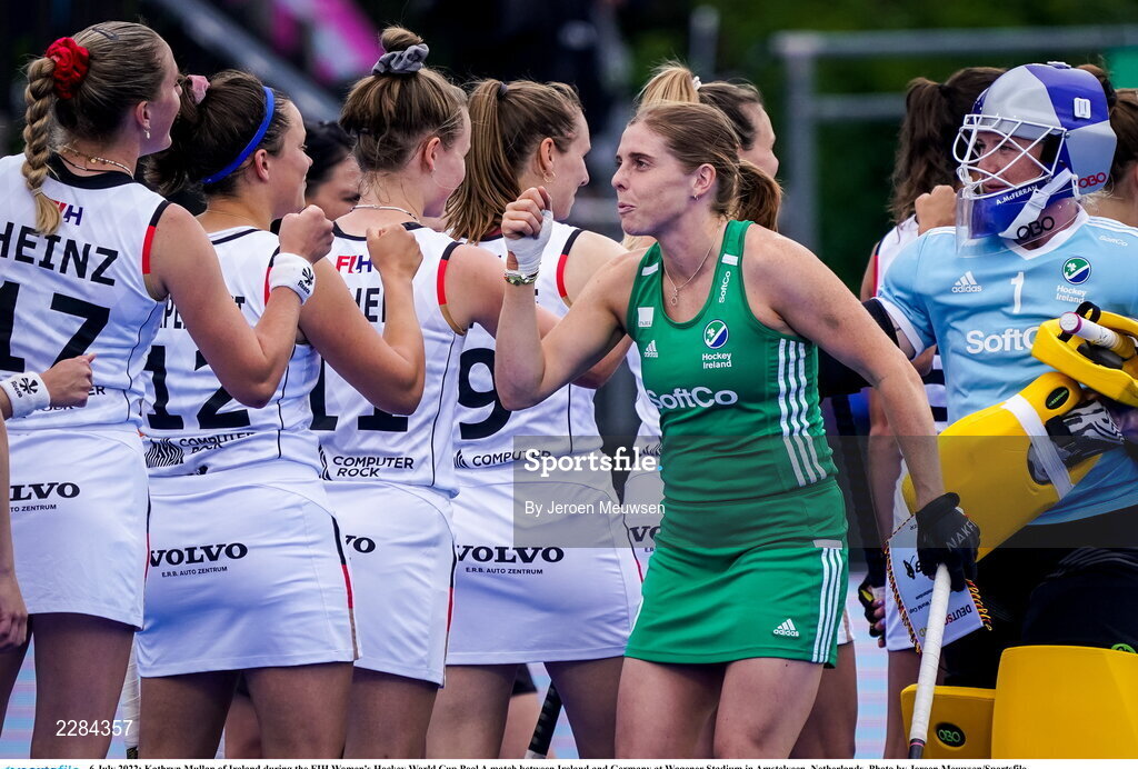6 July 2022; Kathryn Mullan of Ireland during the FIH Women's Hockey World Cup Pool A match between Ireland and Germany at Wagener Stadium in Amstelveen, Netherlands. Photo by Jeroen Meuwsen/Sportsfile