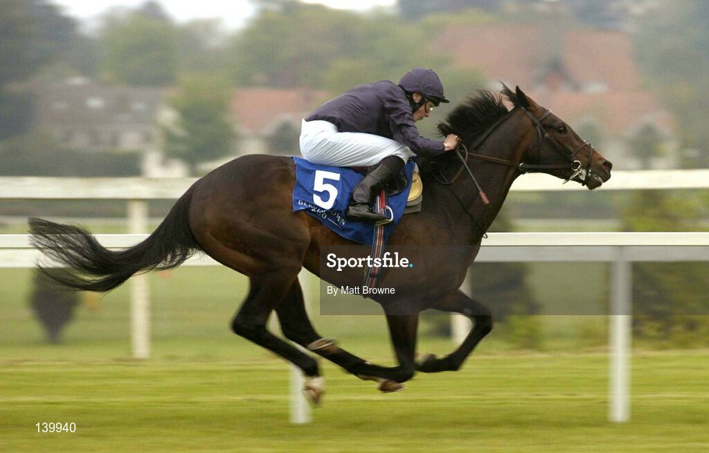 9 May 2004; Yeats, with Jamie Spencer up, on their way to winning the Derrinstown Stud Derby Trial Stakes. Leopardstown Racecourse, Dublin. Picture credit; Matt Browne / SPORTSFILE
