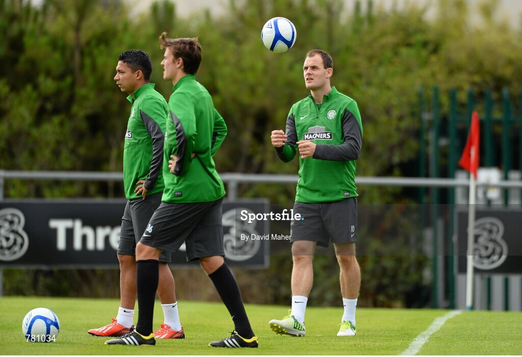 9 August 2013; Glasgow Celtic's Anthony Stokes during squad training ahead of the Dublin Decider against Liverpool on Saturday. Glasgow Celtic Squad Training, Gannon Park, Malahide, Dublin. Picture credit: David Maher / SPORTSFILE
