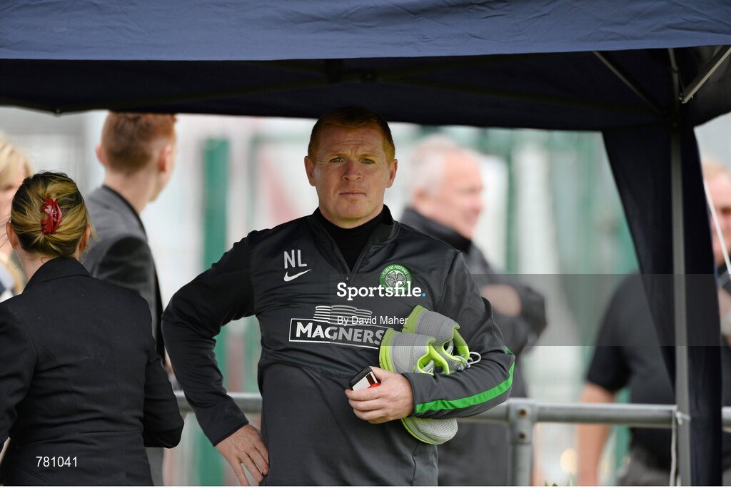 9 August 2013; Glasgow Celtic manager Neil Lennon during squad training ahead of the Dublin Decider against Liverpool on Saturday. Glasgow Celtic Squad Training, Gannon Park, Malahide, Dublin. Picture credit: David Maher / SPORTSFILE