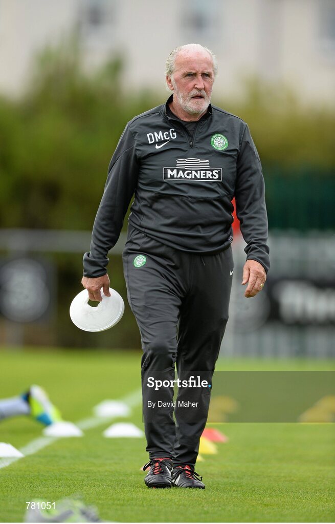 9 August 2013; Member of the Glasgow Celtic coaching staff Danny McGrain during squad training ahead of the Dublin Decider against Liverpool on Saturday. Glasgow Celtic Squad Training, Gannon Park, Malahide, Dublin. Picture credit: David Maher / SPORTSFILE
